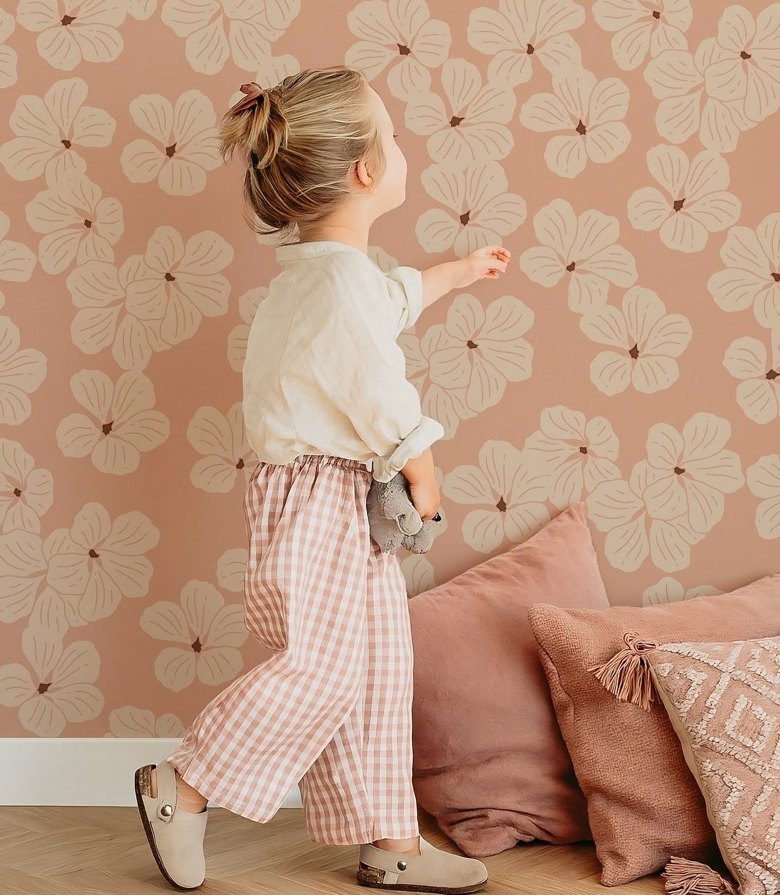 Papier peint fleurs vieux rose papier peint floral chambre d'enfant chambre de fille chambre d'ado chambre de fille Papier peint fleurs vieux rose papier peint floral chambre d'enfant chambre de fille chambre d'ado chambre de fille